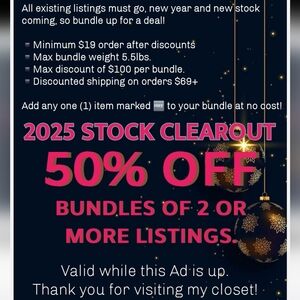 50% OFF BUNDLES - 2025 Clearance!